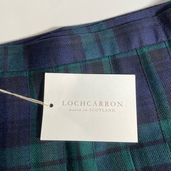Lochcarron Skirt Womens Medium Black Watch Tartan Wool Kilt Made in Scotland - Picture 10 of 11